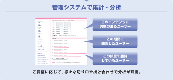 管理システムで集計・分析